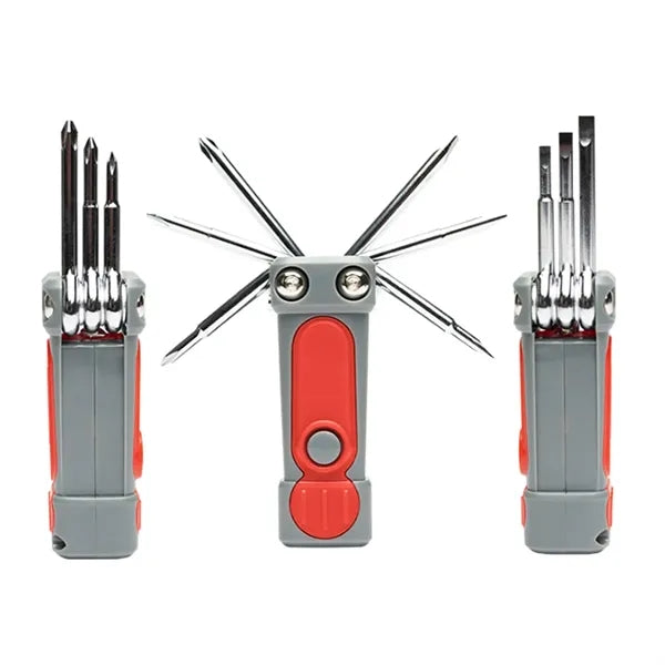 Custom LED Flashlight Multi Tool with Screwdriver Set