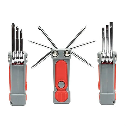 Custom LED Flashlight Multi Tool with Screwdriver Set