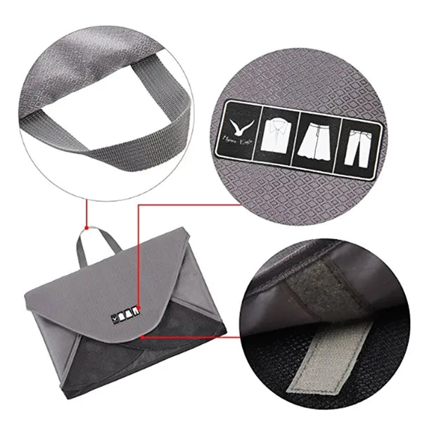 Wrinkle-Free Garment Folder Travel Packing Bag Organizer