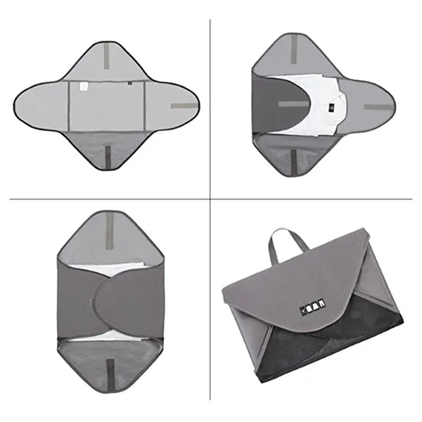 Wrinkle-Free Garment Folder Travel Packing Bag Organizer