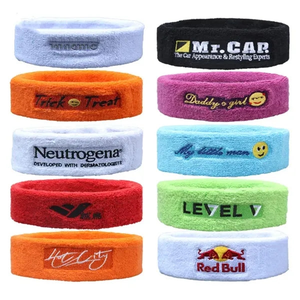 Full Cotton Sports Headband and Wristband