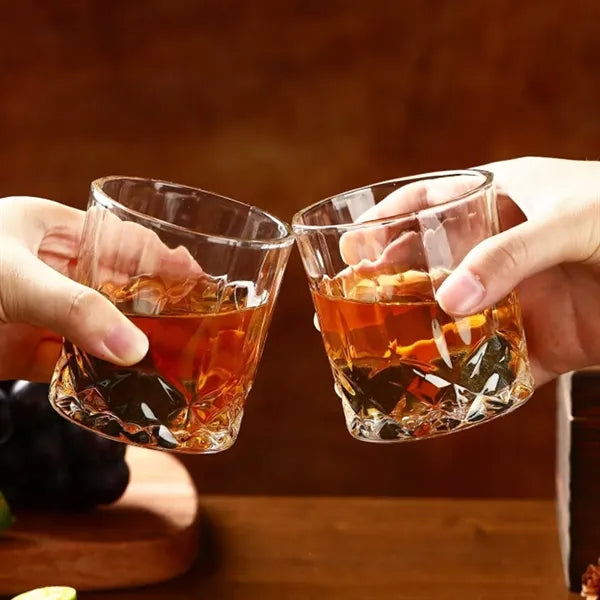 Whiskey Chilling Stone Gift Set w/ Glasses & Marble Coasters