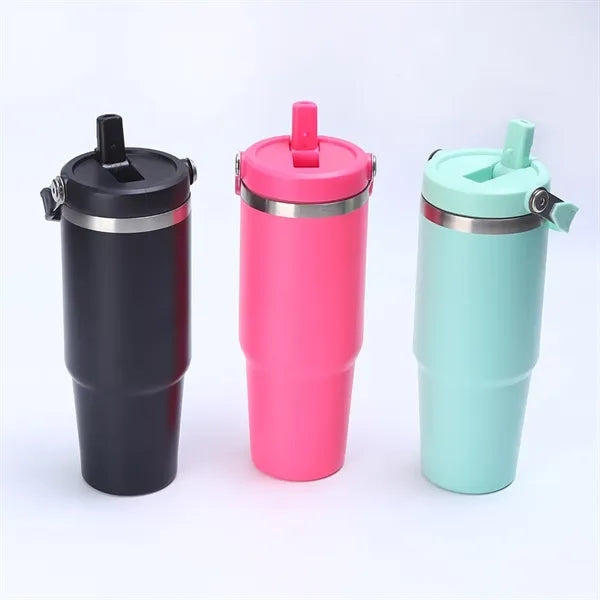Portable 30oz Stainless Steel Vacuum Tumbler