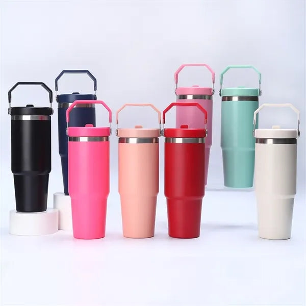 Portable 30oz Stainless Steel Vacuum Tumbler