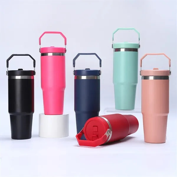 Portable 30oz Stainless Steel Vacuum Tumbler