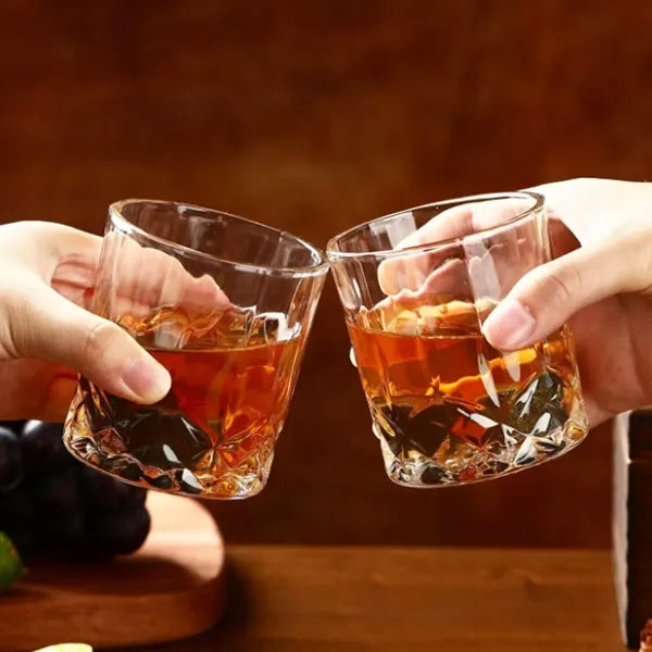 Whiskey Chilling Stone Gift Set w/ Glasses & Felt Coasters