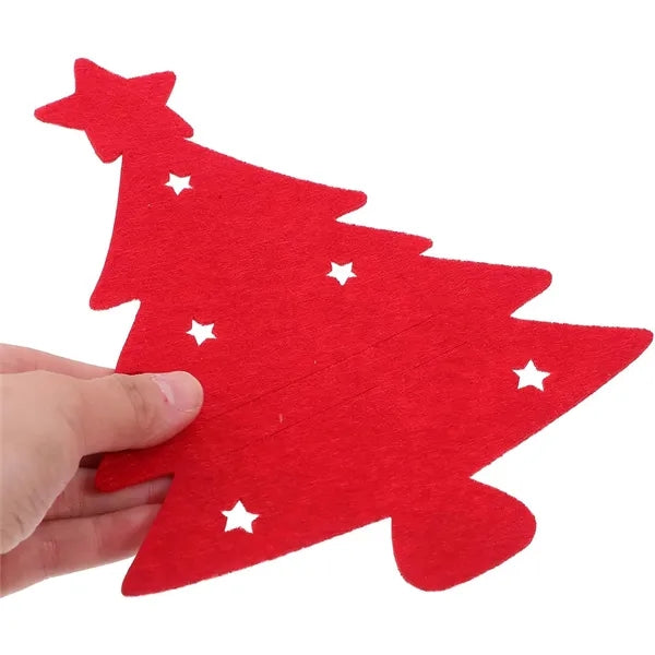 Festive Christmas Tableware Silverware Holders
