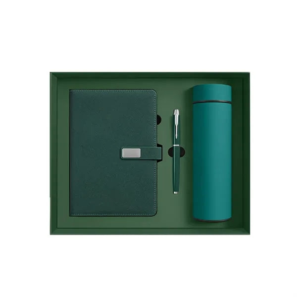 Deluxe Insulated Mug Notebook Pen Gift Set