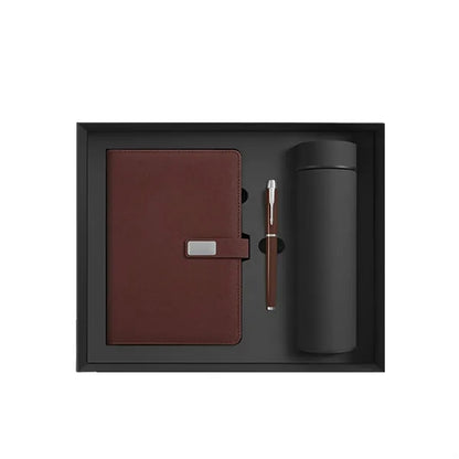 Deluxe Insulated Mug Notebook Pen Gift Set