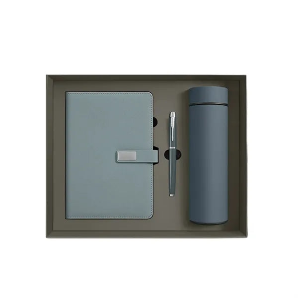 Deluxe Insulated Mug Notebook Pen Gift Set