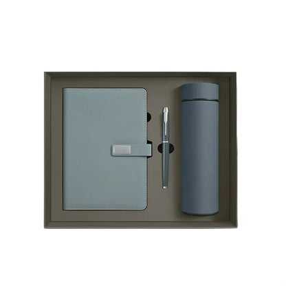 Deluxe Insulated Mug Notebook Pen Gift Set
