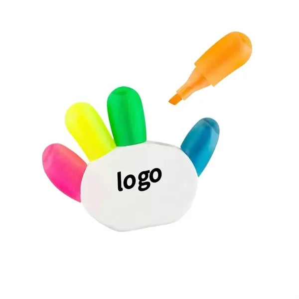 Hand-Shaped Five-Color Fluorescent Highlighter