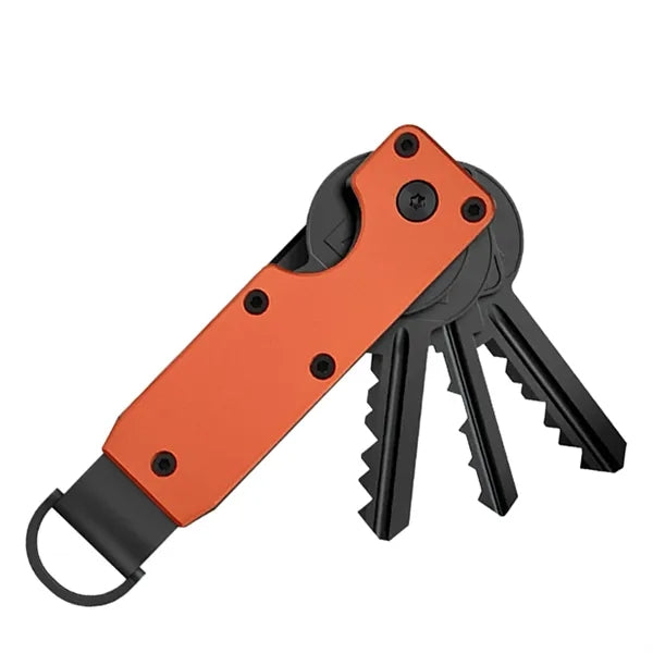 Compact Metal Key Organizer Keychain