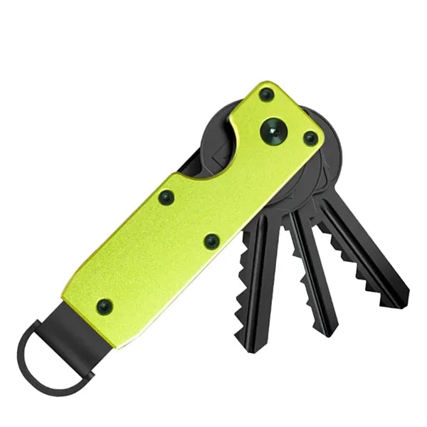 Compact Metal Key Organizer Keychain