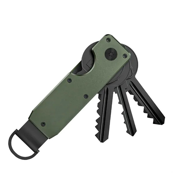Compact Metal Key Organizer Keychain