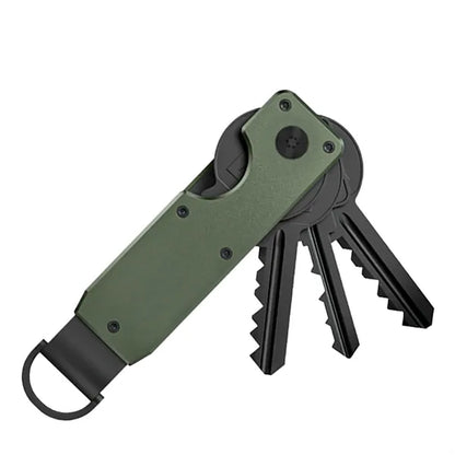 Compact Metal Key Organizer Keychain