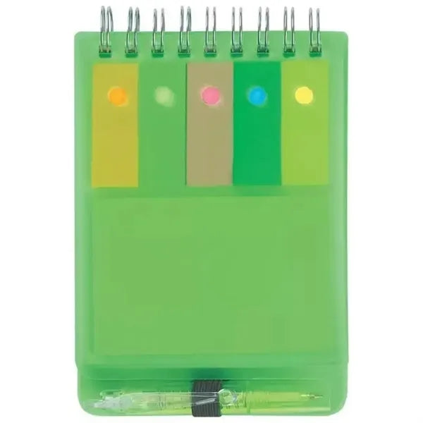 Pp Cover Notebook With Sticky Notes & Pen