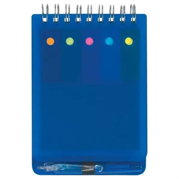 Pp Cover Notebook With Sticky Notes & Pen