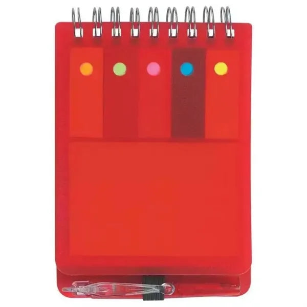 Pp Cover Notebook With Sticky Notes & Pen