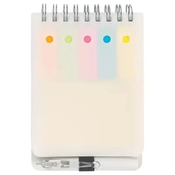 Pp Cover Notebook With Sticky Notes & Pen