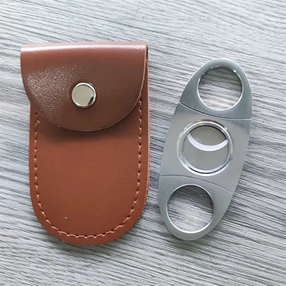 Cigar Cutter with PU Holder