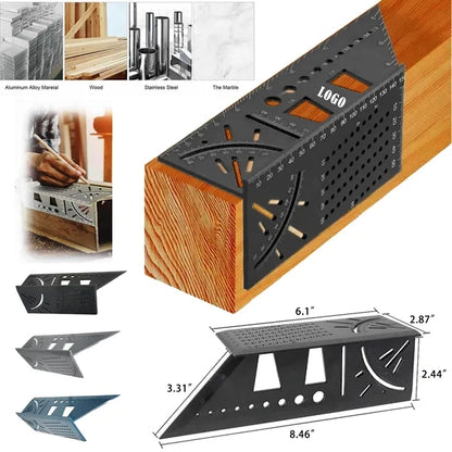 Ten-in-one Multi-functional 3D Carpenter Speed Square
