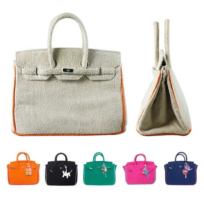 Seaside Terry Cloth Tote Bag Without Charms