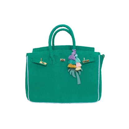 Seaside Terry Cloth Tote Bag Without Charms