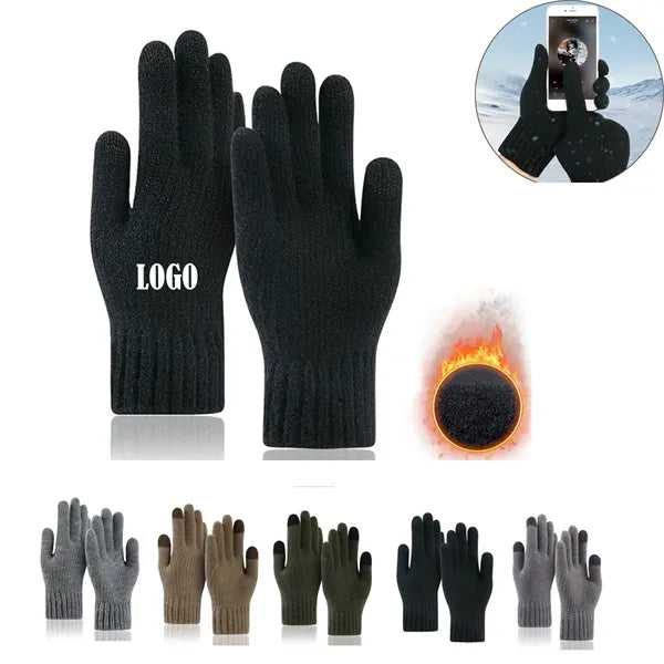 Winter Warm Cashmere Velvet Touchscreen Gloves