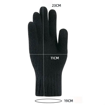 Winter Warm Cashmere Velvet Touchscreen Gloves