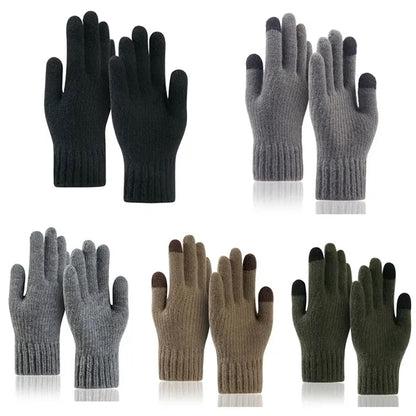 Winter Warm Cashmere Velvet Touchscreen Gloves
