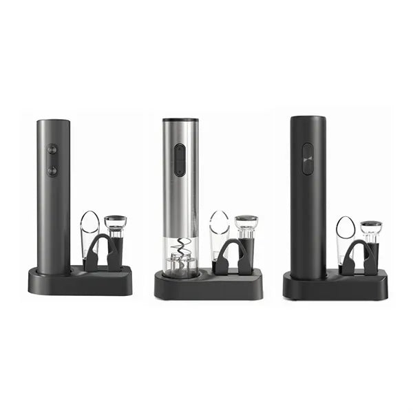 Electric Wine Opener Gift Set with Aerator & Stopper
