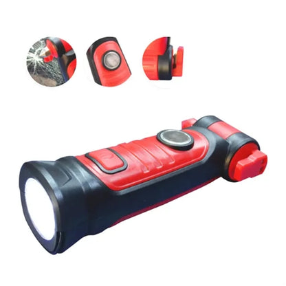 Emergency Safety Magnetic Multi Tool Flashlight with Hammer