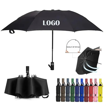 46" Arc Stripe Accent Panel Umbrella