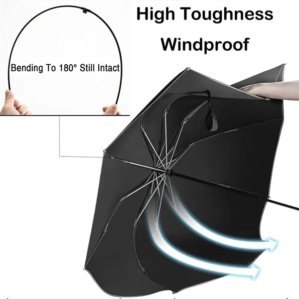 46" Arc Stripe Accent Panel Umbrella