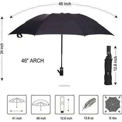46" Arc Stripe Accent Panel Umbrella
