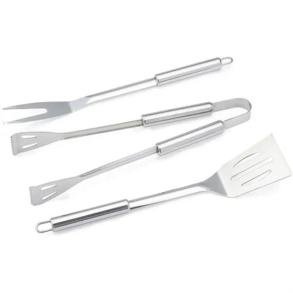 Stainless Steel Barbeque Grilling Tool Set with Carry Bag