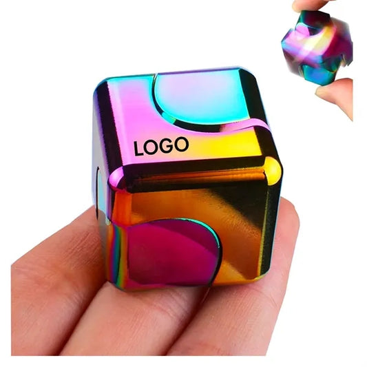 Metal Fidget Spinner Cube for Adults Stress Relief Desk Toy