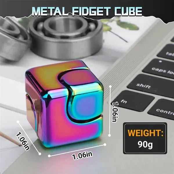 Metal Fidget Spinner Cube for Adults Stress Relief Desk Toy