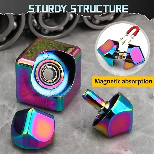 Metal Fidget Spinner Cube for Adults Stress Relief Desk Toy