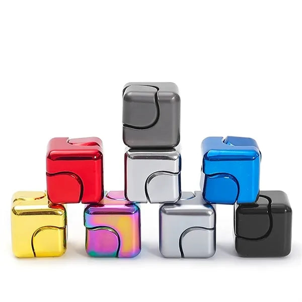 Metal Fidget Spinner Cube for Adults Stress Relief Desk Toy