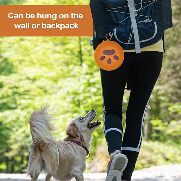 Portable 2-In-1 Spilled Pet Dog Bowl With Non-Slip Base