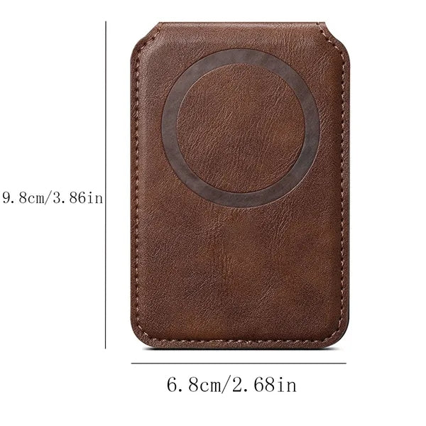 Generic Magnetic Sleek Phone Wallet Holder For Cards Bills