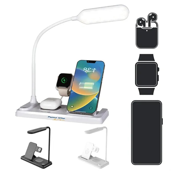 LED Desk Lamp with Wireless Charger for Multi Devices