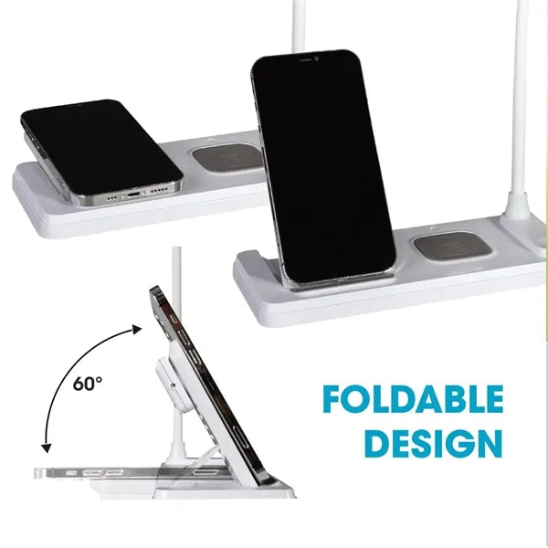 LED Desk Lamp with Wireless Charger for Multi Devices