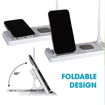LED Desk Lamp with Wireless Charger for Multi Devices