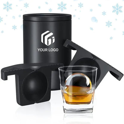 Whiskey cocktails gifts silicone clear ice ball maker mold
