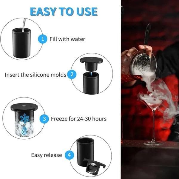 Whiskey cocktails gifts silicone clear ice ball maker mold