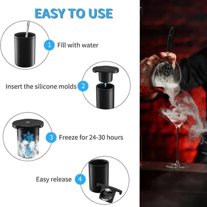 Whiskey cocktails gifts silicone clear ice ball maker mold