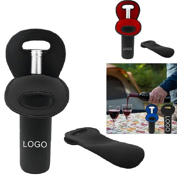 Neoprene Wine Bottle Bag Insulated Wine Tote Cooler Sleeve